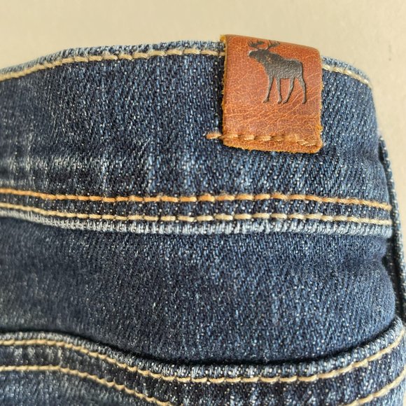 Abercrombie & Fitch Girls Stretch Denim Jean Skirt Size 14 - Picture 4 of 11